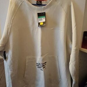 Adidas Light Gray Sweatshirt with Text Detail